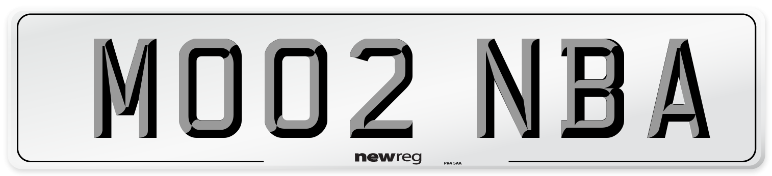 MO02 NBA Number Plate from New Reg